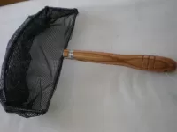 木柄付ラバー餌すくいネット 木柄付ラバー餌すくいネット