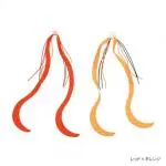 炎月 遊動式専用交換ネクタイ レッド×オレンジ 炎月 遊動式専用交換ネクタイ レッド×オレンジ