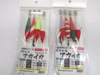 伊豆七島アカイカサビキ仕掛け4本スッテ 伊豆七島アカイカサビキ仕掛け4本スッテ