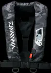 DF2007 ウォッシャブルライフジャケット肩掛けタイプ手動_自動膨脹式ブラックカモ