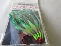 藤井商会フラッシャー毛針太字ムツ仕様緑 藤井商会フラッシャー毛針太字ムツ仕様緑