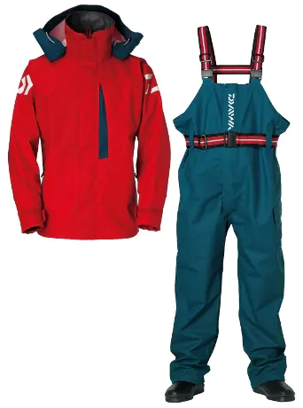 DR-6002 PUオーシャンサロペットレインスーツ レッド - 20,200円