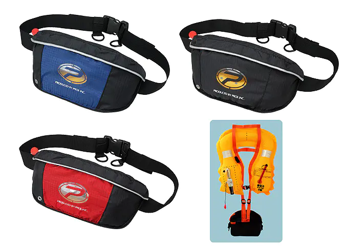 自動膨張式ライフポーチ ブルー - 14,200円