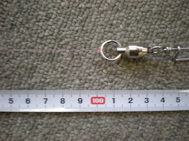 ハリス 伸び具合の実験1 ハリス 伸び具合の実験1