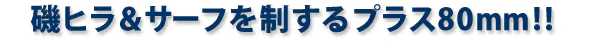 磯ヒラ&サーフを制するプラス80mm!!